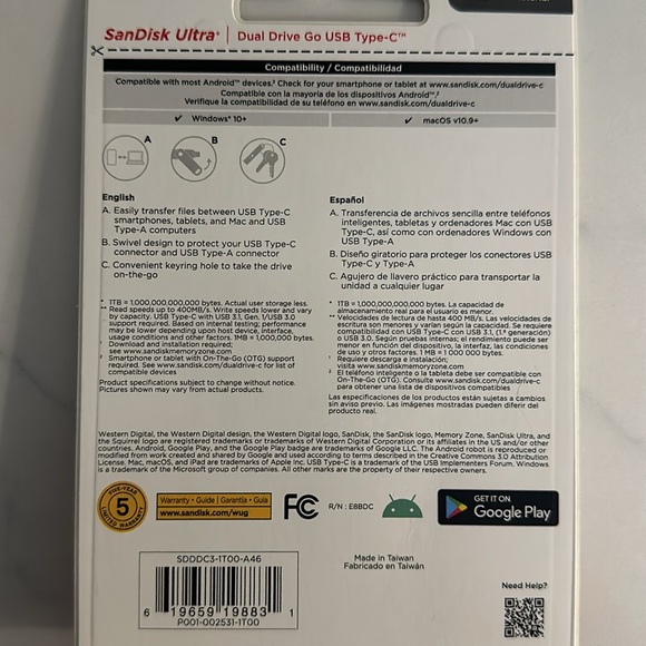 SanDisk Dual Go USB Type C - Picture 2 of 2